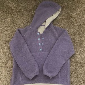 Outdoor Voices Lilac Megafleece Snap Sweatshirt Size M